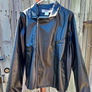 Fun Men's XL Black Faux Leather T-Birds Jacket/Costume! Paramount Grease 😍🥰